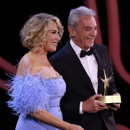 محمود حميدة وإيناس الدغيدي - الصورة من المركز الصحفي لمهرجان الجونة السينمائي