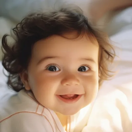 صورة لطفلة تبتسم