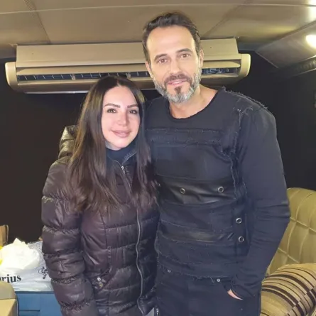 إنجي علاء مع طليقها يوسف الشريف -الصورة من حسابها على إنستغرام