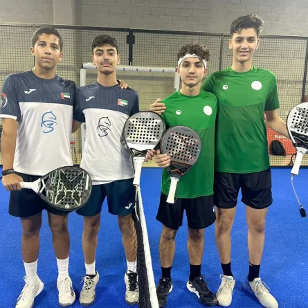 فريق البادل الإماراتي. الصورة من wam