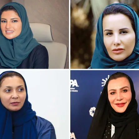 الدكتورة وفاء الرشيد وسهام حسنين وحنان السماري وسارة العايد