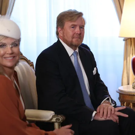 الملكة ماكسيما والملك ويليم ألكسندر Queen Maxima and King Willem Alexander (مصدر الصورة:LOUIZA VRADI / POOL / AFP)