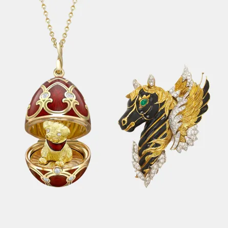 مجوهرات بطلاء المينا 