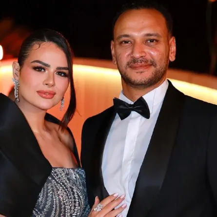 أحمد خالد صالح وهنادي مهنا- الصور من المركز الصحفي لمهرجان الجونة