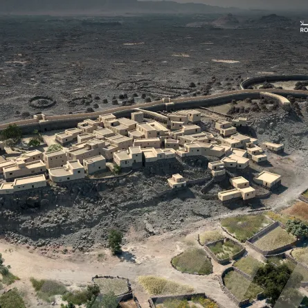 تصور لقرية النطاة الأثرية