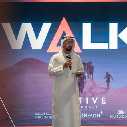 مبادرة المشي لمسافة 1,000 كيلومتر. الصورة من مكتب أبوظبي الإعلامي