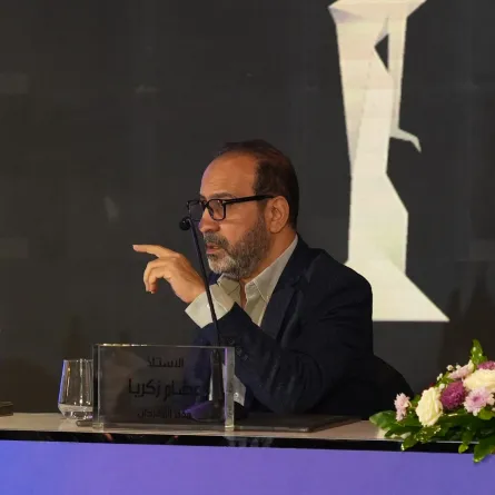 عصام زكريا مدير المهرجان - الصورة من صفحة مهرجان القاهرة السينمائي على فيسبوك