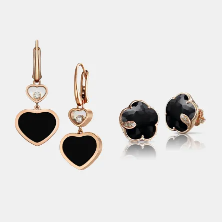 أقراط مرصعة بالأونيكس