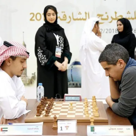  مشاركة 18دولة في البطولة العربية للشطرنج بالشارقة