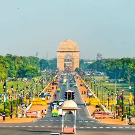 لقطة لشارع راجباث في نيودلهي