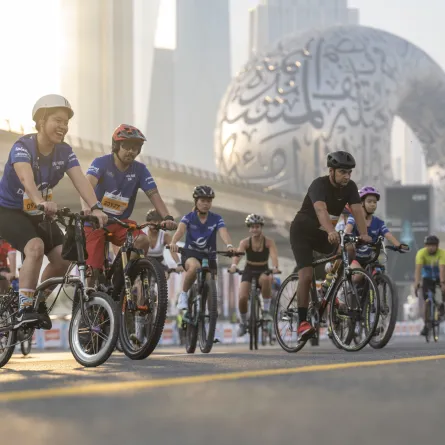 الدورة الخامسة من تحدي دبي للدراجات الهوائية. الصورة من مكتب دبي الإعلامي