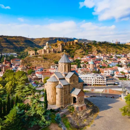 لقطة للبلدة القديمة في تبليسي