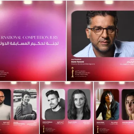 لجنة تحكيم المسابقة الرسمية - الصورة من المركز الصحفي