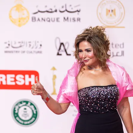 صابرين من حفل افتتاح مهرجان القاهرة - تصوير يحيي أحمد