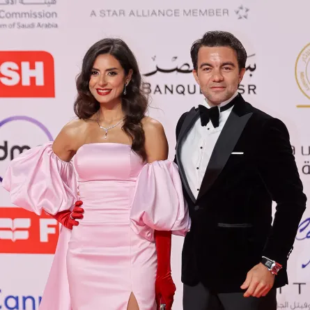 شريف رمزي وزوجته ريهام أيمن - تصوير يحيى أحمد