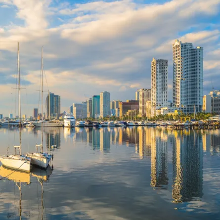 لقطة لميناء مانيلا