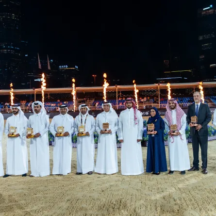 ضمن جولة نهائي الجياد العربية_ الصورة من حساب الاتحاد السعودي للفروسية على منصة إكس 