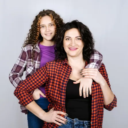 صورة لأم وطفلتها