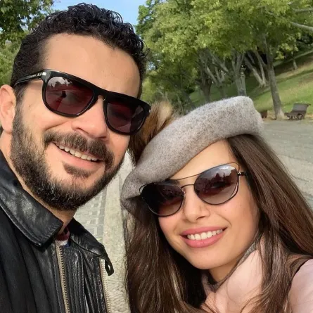 داليا مصطفى وشريف سلامة - الصورة من حساب الفنان شريف سلامة على إنستغرام