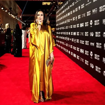 النجمة  هند صبري في مهرجان البحر الأحمر السينمائي الدولي (مصدر الصورة: Ammar ABD RABBO/ AFP PHOTO /RED SEA FILM FESTIVAL)