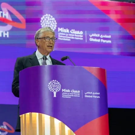 بيل غيتس يشيد بالدور الريادي للسعودية في دعم وتمكين الشباب خلال مشاركته في منتدى مسك - مصدر الصورة واس
