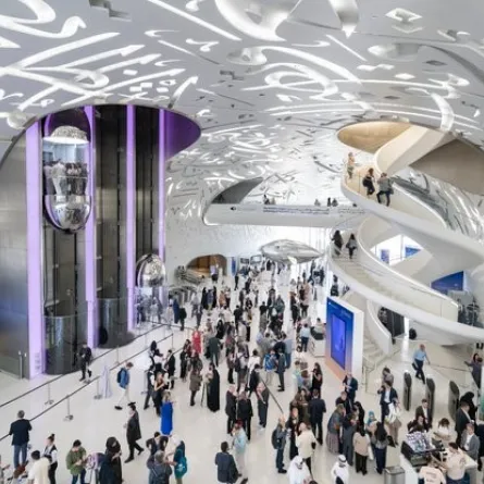 انطلاق منتدى دبي للمستقبل في متحف المستقبل. الصورة من مكتب دبي الإعلامي