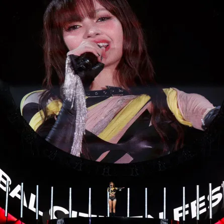 المغنية ليسا - singer Lisa, from South Korean group Blackpink- مصدر الصورة: Charly TRIBALLEAU / AFP