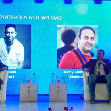 ندوة الفنان عمرو سعد بمهرجان القاهرة السينمائي..تصوير سيد أحمد
 