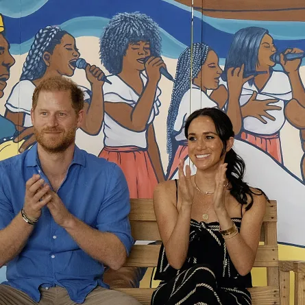 الأمير هاري وميغان ماركل في كولومبيا 2024 (  Prince Harry and Meghan Markle in Colombia 2024). مصدر الصورة: ANDRES CASTILLA / Colombian Vice-Presidency / AFP