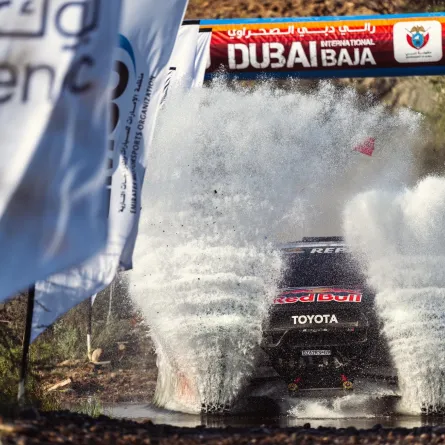 انطلاق رالي دبي الصحراوي. الصورة من الحساب الرسمي لمجلس دبي الرياضي على منصة x