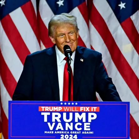  دونالد ترامب مُرشح الحزب الجمهوري يفوز بالانتخابات الرئاسية (مصدر الصور:Jim WATSON / AFP)