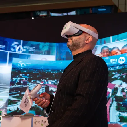 تدشين منصة سعوديبيا في النسخة الثامنة من واحة الإعلام - الصورة من حساب وزارة الإعلام على إكس