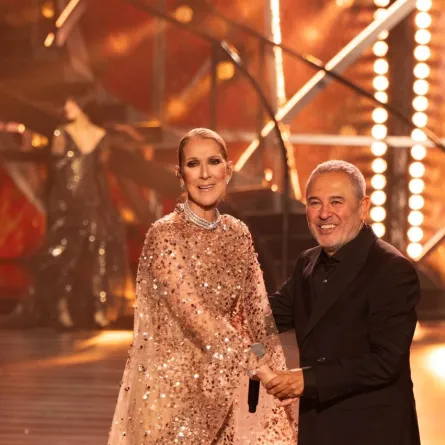 سيلين ديون في حفل ألف ليلة وليلة من إيلي صعب- الصورة من المركز الصحفي لموسم الرياض