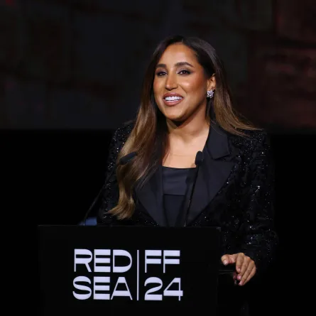 الأستاذة جُمانا راشد الرّاشد، رئيسة مجلس أمناء مؤسسة البحر الأحمر السينمائي والرئيسة التنفيذية للمجموعة السعودية للأبحاث والإعلام - مصدر الصورة مهرجان البحر الأحمر السينمائي الدولي.