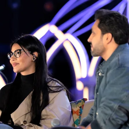 فهد الكبيسي وأميمة طالب- الصورة من حساب روتانا لايف على الانستغرام