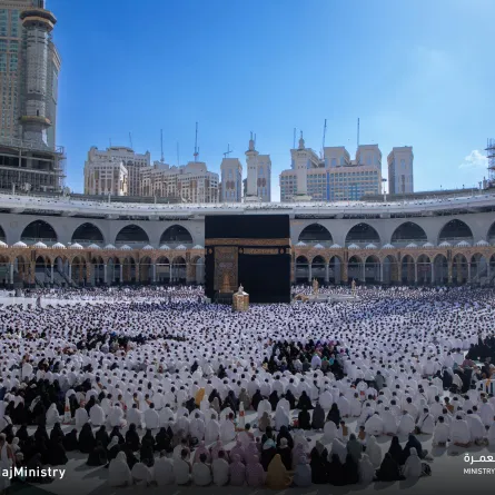 موسم الحج الصورة من حساب وزارة الحج والعمرة على موقع إكس