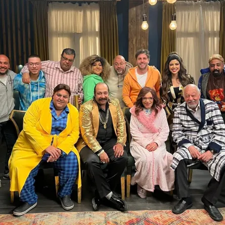 أبطال وصُنّاع مسلسل اللعبة - الصورة من حساب شيكو على انستقرام