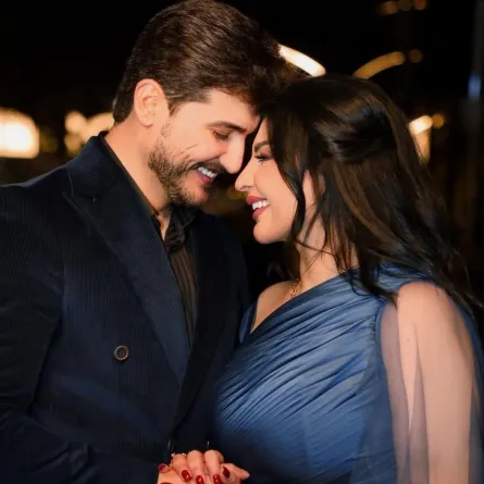 أصيل هميم وزوجها بكر الدليمي- الصورة من حساب بكر على إنستغرام