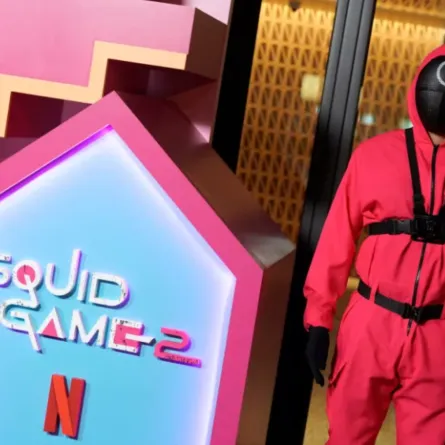 لعبة الحبار Squid Game - (Photo by Presley Ann / GETTY IMAGES NORTH AMERICA / Getty Images via AFP)