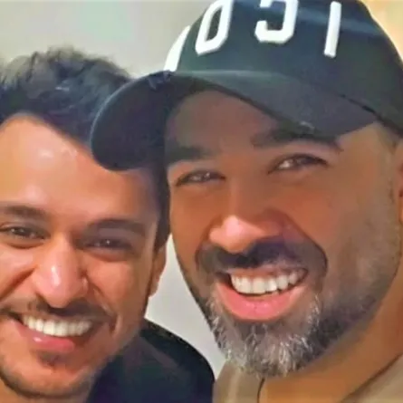 بشار الشطي وعايض- الصورة من حساب بشار الشطي على الانستغرام