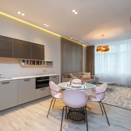 مطبخ منسقة ديكوراته