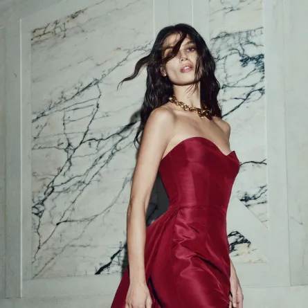 إطلالة من مونيك لويلييه Monique Lhuillier - الصورة من Launchmetrics/Spotlight ©