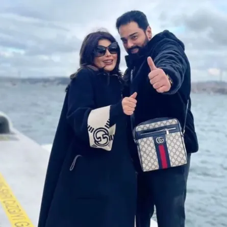 إلهام الفضالة وشهاب جوهر - الصورة من صفحتها على انستغرام