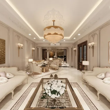 مجلس فخم كلاسيكي حديث