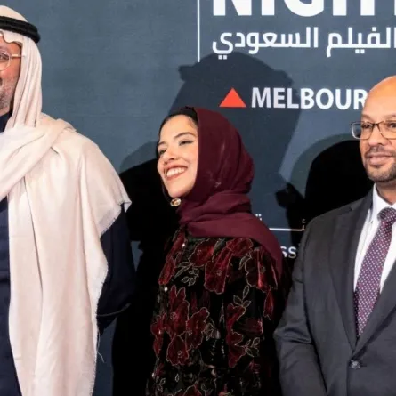انجاز في ليالي الفيلم السعودي لطالباة بجامعة عفت- الصورة من المركز الاعلامي للجامعة