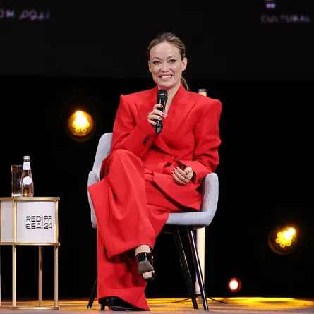 أوليفيا وايلد بالجلسة الحوارية في مهرجان البحر الأحمر السينمائي الدولي 2024- مصدر الصورة: Ernesto S. Ruscio/Getty Images for The Red Sea International Film Festival