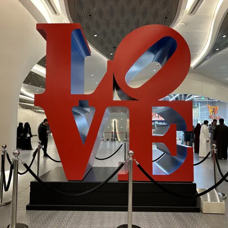 احدى منحوتات قطار الرياض