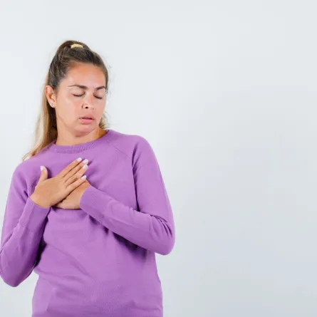 صورة لحامل تصاب بضيق التنفس