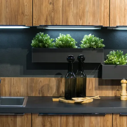 مطبخ من خشب البلوط 