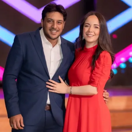 سارة درزاوي وزوجها- الصورة من حسابها على إنستغرام